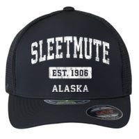 Sleetmute Alaska Ak Vintage Sports Established Design Flexfit Unipanel Trucker Cap