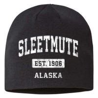 Sleetmute Alaska Ak Vintage Sports Established Design Sustainable Beanie