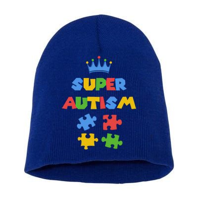 Super Autism Autism Superhero Autism Is My Super Power Meaningful Gift Short Acrylic Beanie