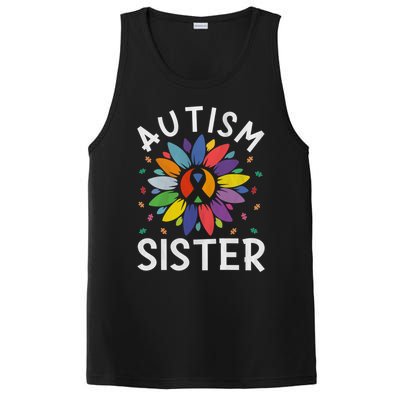 Sunflower Autism Awareness Day Matching Family Autism Sister Gift PosiCharge Competitor Tank