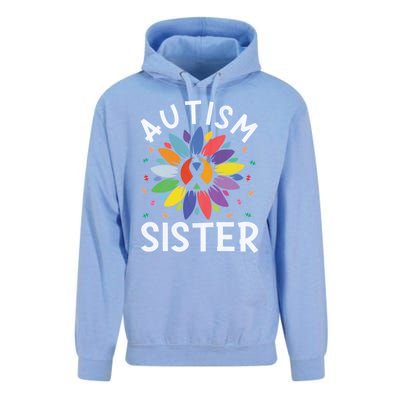 Sunflower Autism Awareness Day Matching Family Autism Sister Gift Unisex Surf Hoodie