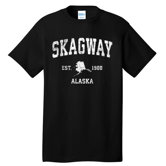 Skagway Alaska Ak Vintage Sports Tall T-Shirt