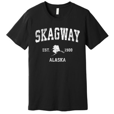 Skagway Alaska Ak Vintage Sports Premium T-Shirt