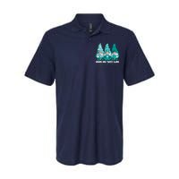 Sexual Assault Awareness Month Teal Ribbon Gnomies Support Softstyle Adult Sport Polo