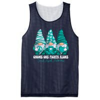 Sexual Assault Awareness Month Teal Ribbon Gnomies Support Mesh Reversible Basketball Jersey Tank