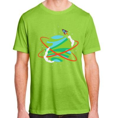 Spacecraft Approaching A Distant Exoplanet Adult ChromaSoft Performance T-Shirt