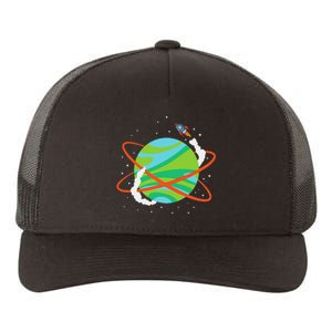 Spacecraft Approaching A Distant Exoplanet Yupoong Adult 5-Panel Trucker Hat