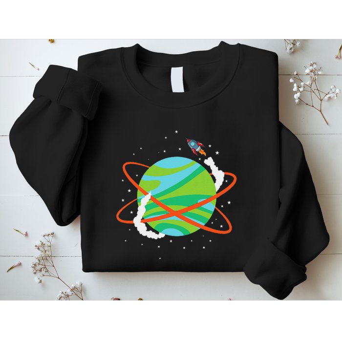 Spacecraft Approaching A Distant Exoplanet Sweatshirt