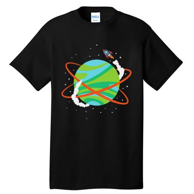 Spacecraft Approaching A Distant Exoplanet Tall T-Shirt