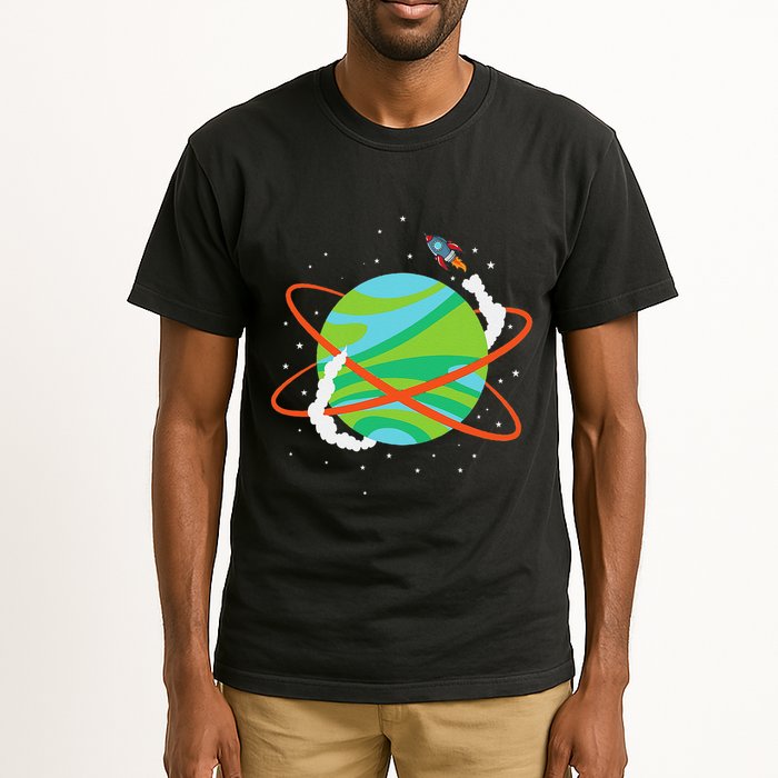 Spacecraft Approaching A Distant Exoplanet Tall T-Shirt