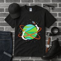 Spacecraft Approaching A Distant Exoplanet Tall T-Shirt