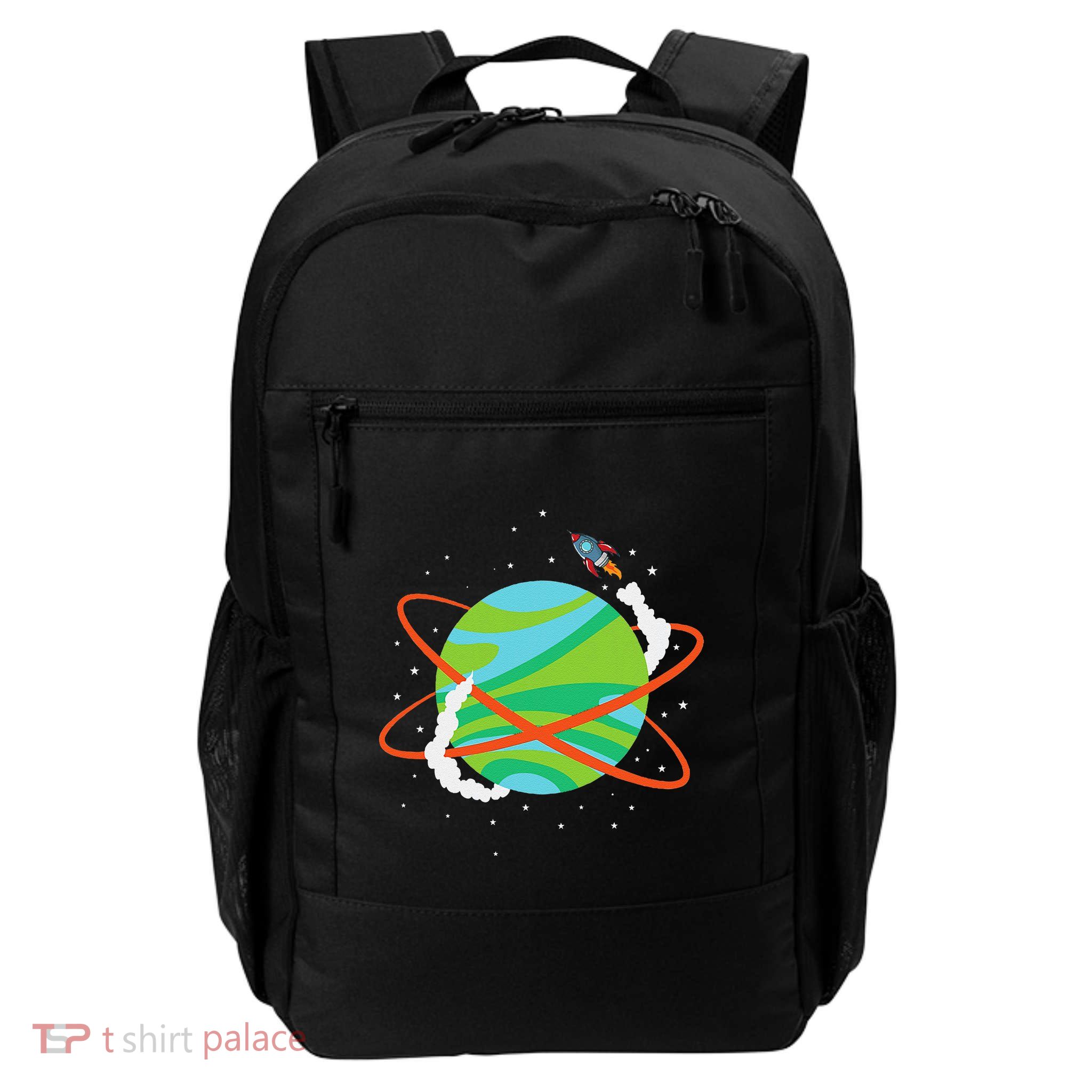 Spacecraft Approaching A Distant Exoplanet Backpack