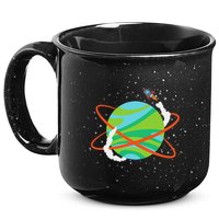 Spacecraft Approaching A Distant Exoplanet 15oz Campfire Ceramic Mug