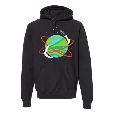 Spacecraft Approaching A Distant Exoplanet Premium Hoodie