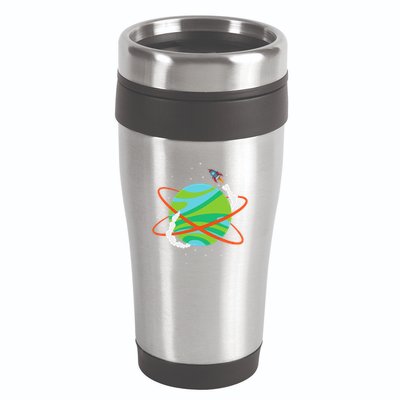 Spacecraft Approaching A Distant Exoplanet 16oz Travel Tumbler