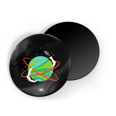Spacecraft Approaching A Distant Exoplanet Magnet