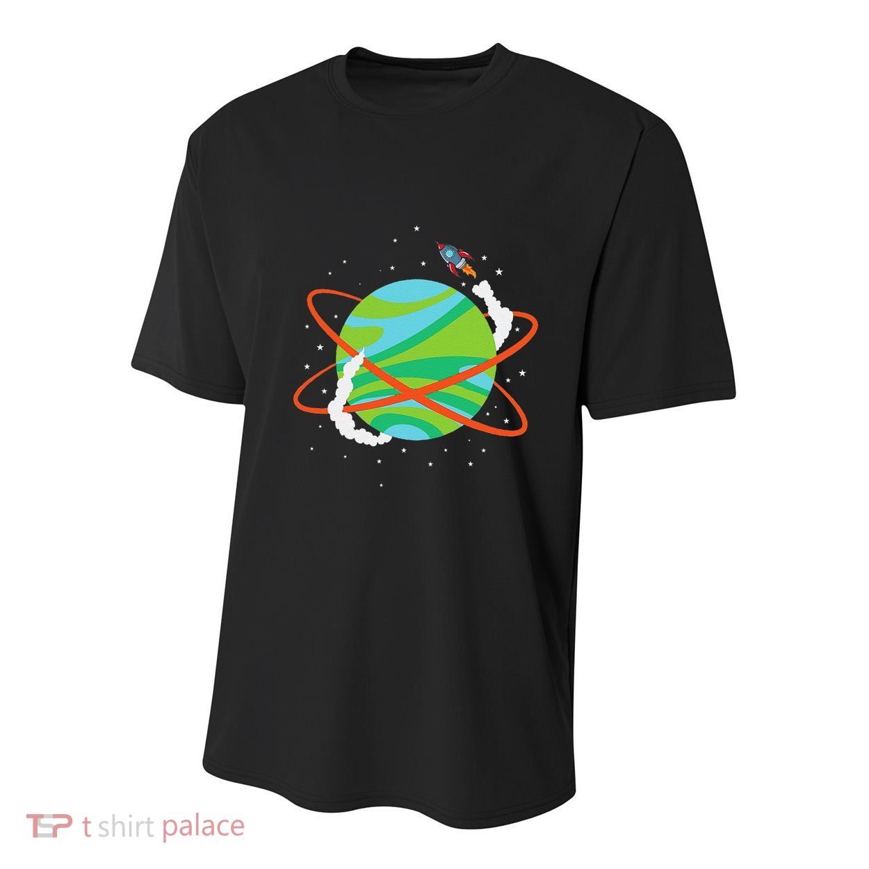 Spacecraft Approaching A Distant Exoplanet Youth Performance Sprint T-Shirt