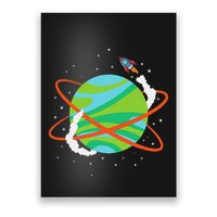 Spacecraft Approaching A Distant Exoplanet Poster