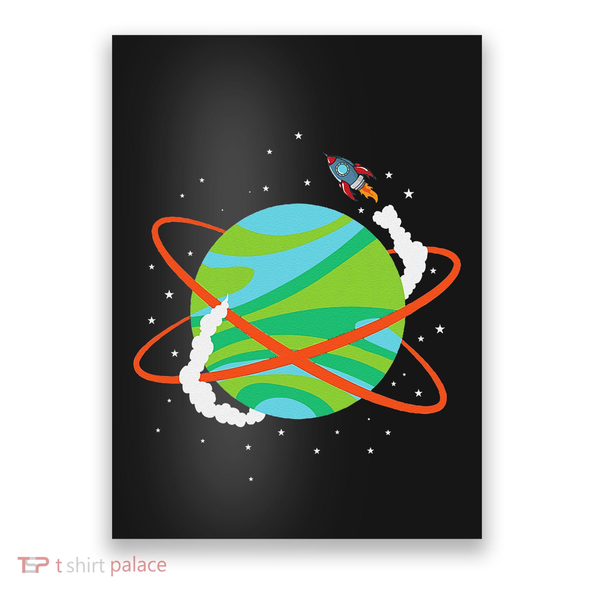 Spacecraft Approaching A Distant Exoplanet Poster