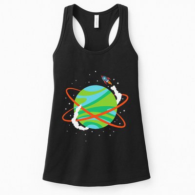 Spacecraft Approaching A Distant Exoplanet Womens Tank Top