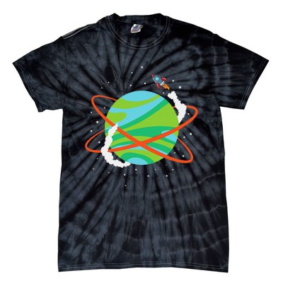 Spacecraft Approaching A Distant Exoplanet Tie-Dye T-Shirt