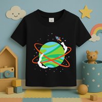 Spacecraft Approaching A Distant Exoplanet Toddler T-Shirt