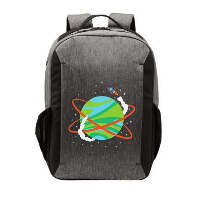 Spacecraft Approaching A Distant Exoplanet Vector Backpack