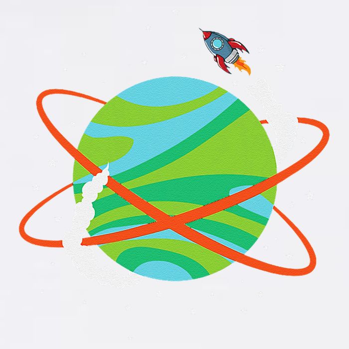 Spacecraft Approaching A Distant Exoplanet Garment-Dyed Sweatshirt