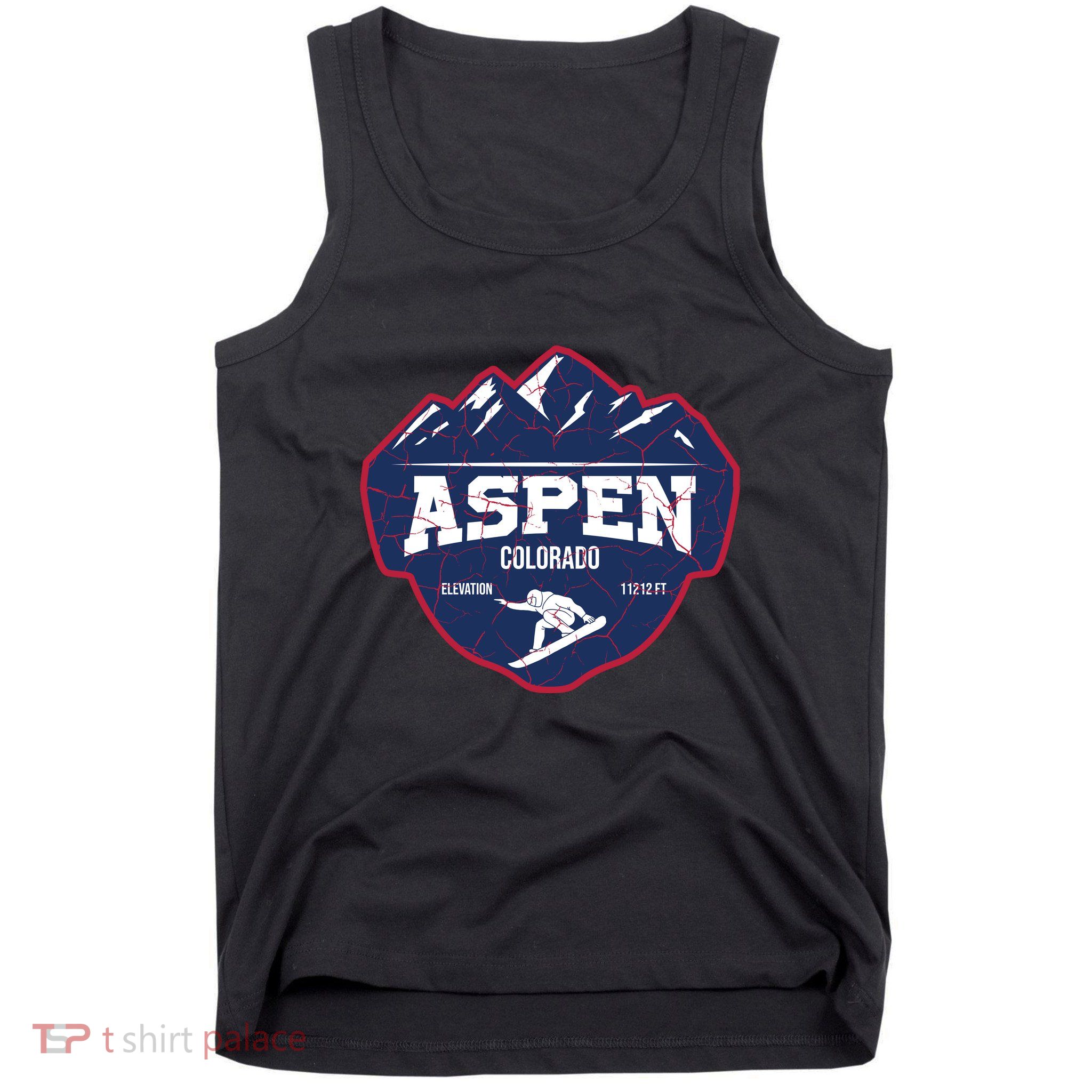 Ski At Aspen Colorado Grunge Style Tank Top