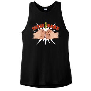 Shake And Bake Retro Pop Culture Humor Ladies PosiCharge Tri-Blend Wicking Tank