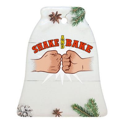 Shake And Bake Retro Pop Culture Humor Ceramic Bell Ornament