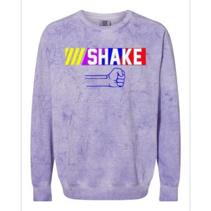 Shake And Bake Funny Family Matching Lover Dad Daughter Son Colorblast Crewneck Sweatshirt