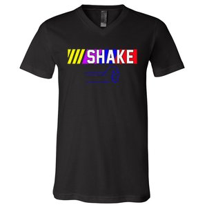 Shake And Bake Funny Family Matching Lover Dad Daughter Son V-Neck T-Shirt