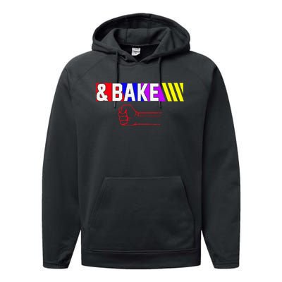 Shake And Bake Funny Family Matching Lover Dad Daughter Son Performance Fleece Hoodie