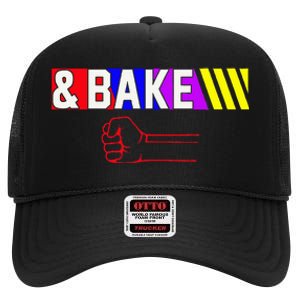 Shake And Bake Funny Family Matching Lover Dad Daughter Son High Crown Mesh Back Trucker Hat