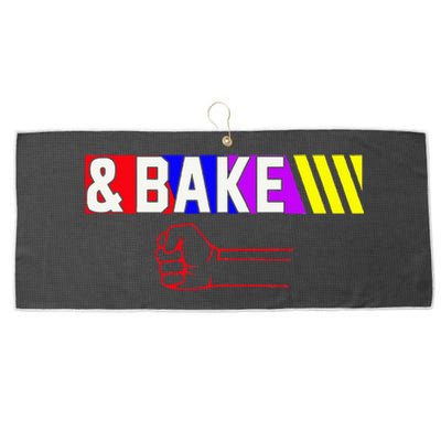 Shake And Bake Funny Family Matching Lover Dad Daughter Son Large Microfiber Waffle Golf Towel