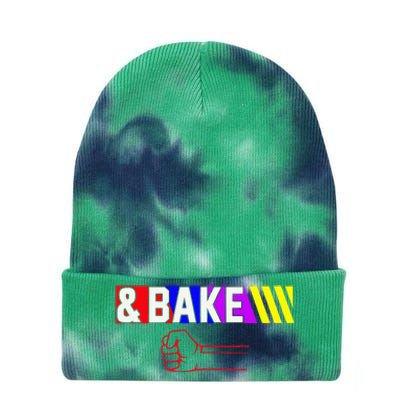 Shake And Bake Funny Family Matching Lover Dad Daughter Son Tie Dye 12in Knit Beanie