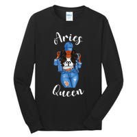 Streetwise Aries Black Queen Afro Wo Zodiac Birthday Tall Long Sleeve T-Shirt