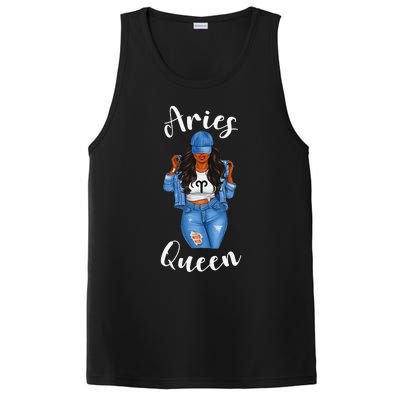 Streetwise Aries Black Queen Afro Wo Zodiac Birthday PosiCharge Competitor Tank