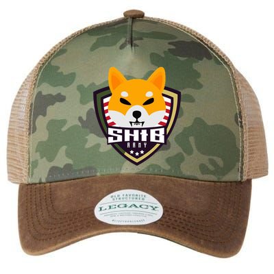 Shiba Army Badge Crest Legacy Tie Dye Trucker Hat