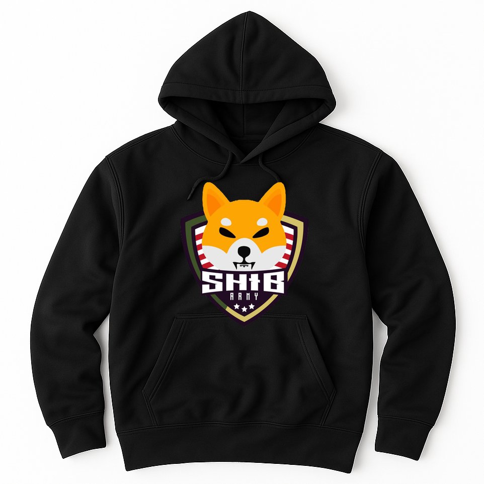 Shiba Army Badge Crest Hoodie