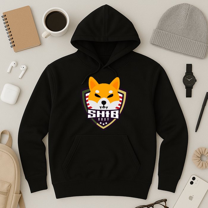 Shiba Army Badge Crest Hoodie