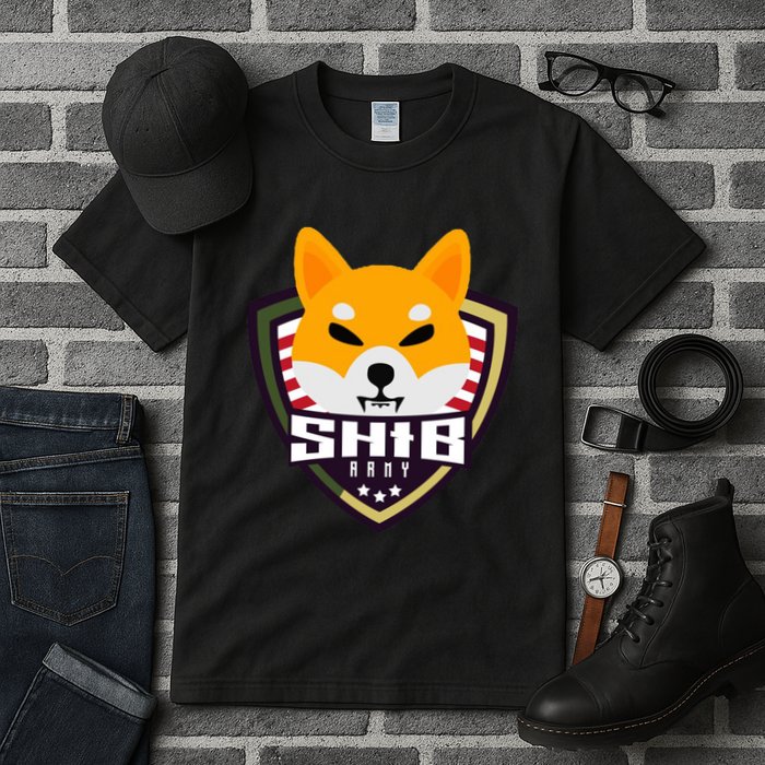 Shiba Army Badge Crest Tall T-Shirt
