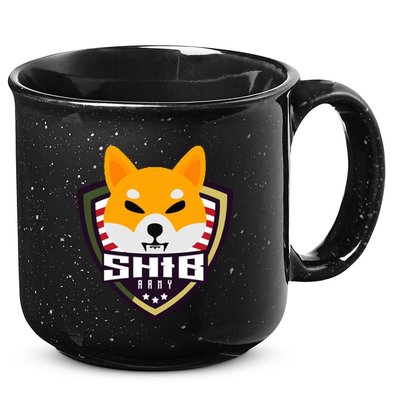 Shiba Army Badge Crest 15oz Campfire Ceramic Mug