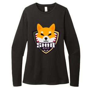 Shiba Army Badge Crest Womens CVC Long Sleeve Shirt