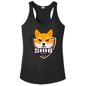 Shiba Army Badge Crest Ladies PosiCharge Competitor Racerback Tank