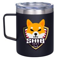 Shiba Army Badge Crest 12oz Stainless Steel Coffee Mug