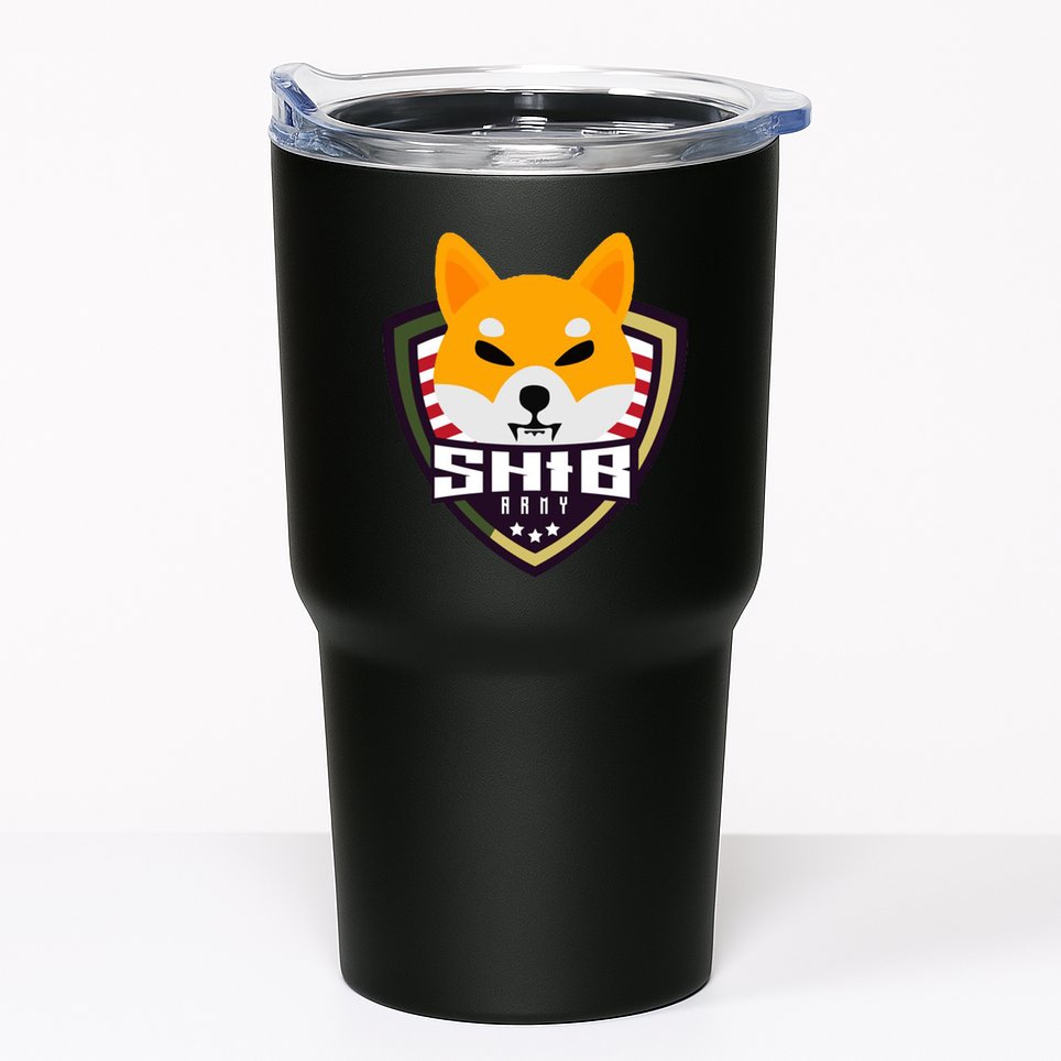 Shiba Army Badge Crest Tumbler