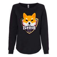 Shiba Army Badge Crest Womens California Wash Sweatshirt