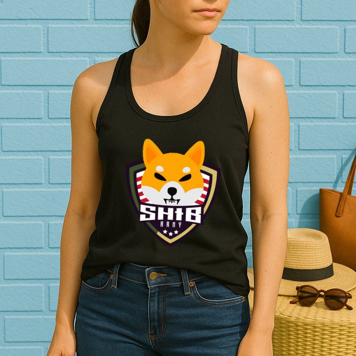 Shiba Army Badge Crest Womens Tank Top